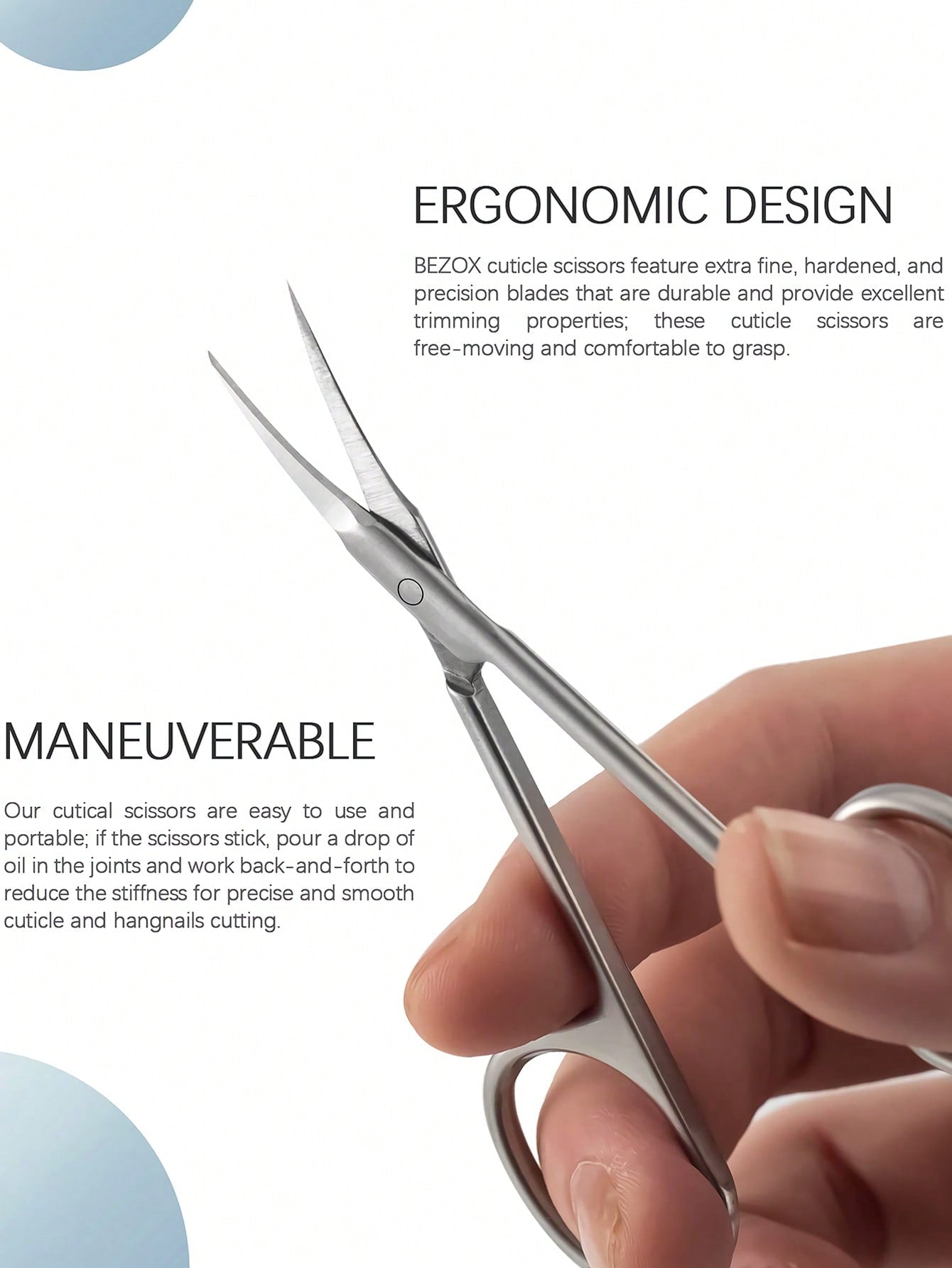 1Pc Extra Fine Cuticle Scissors for Manicure Pedicure