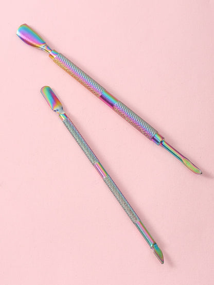 3pcs Rainbow Stainless Steel Set Nail Cutter