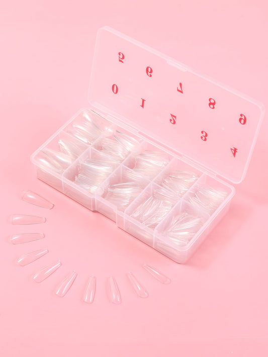 400pcs Long Coffin Fake Nail Press On Nails