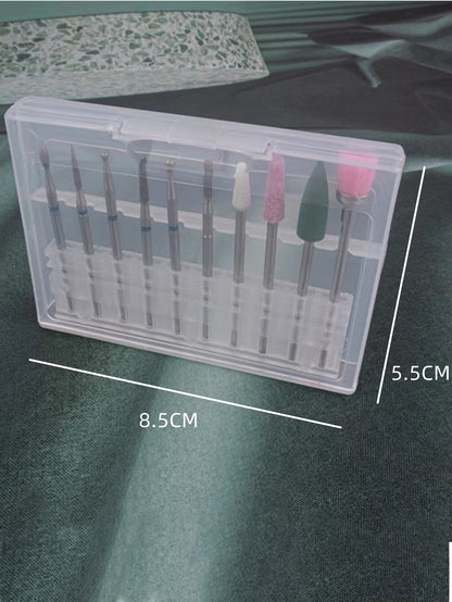 Nail Drill Bits Set, 10pcs