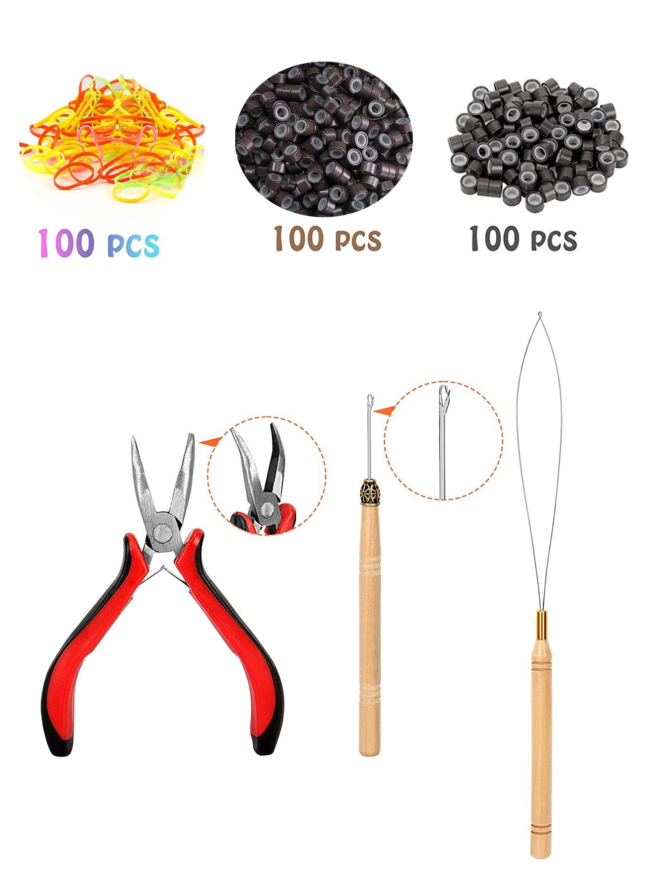 18pcs Sparkle Hair Extension Kit