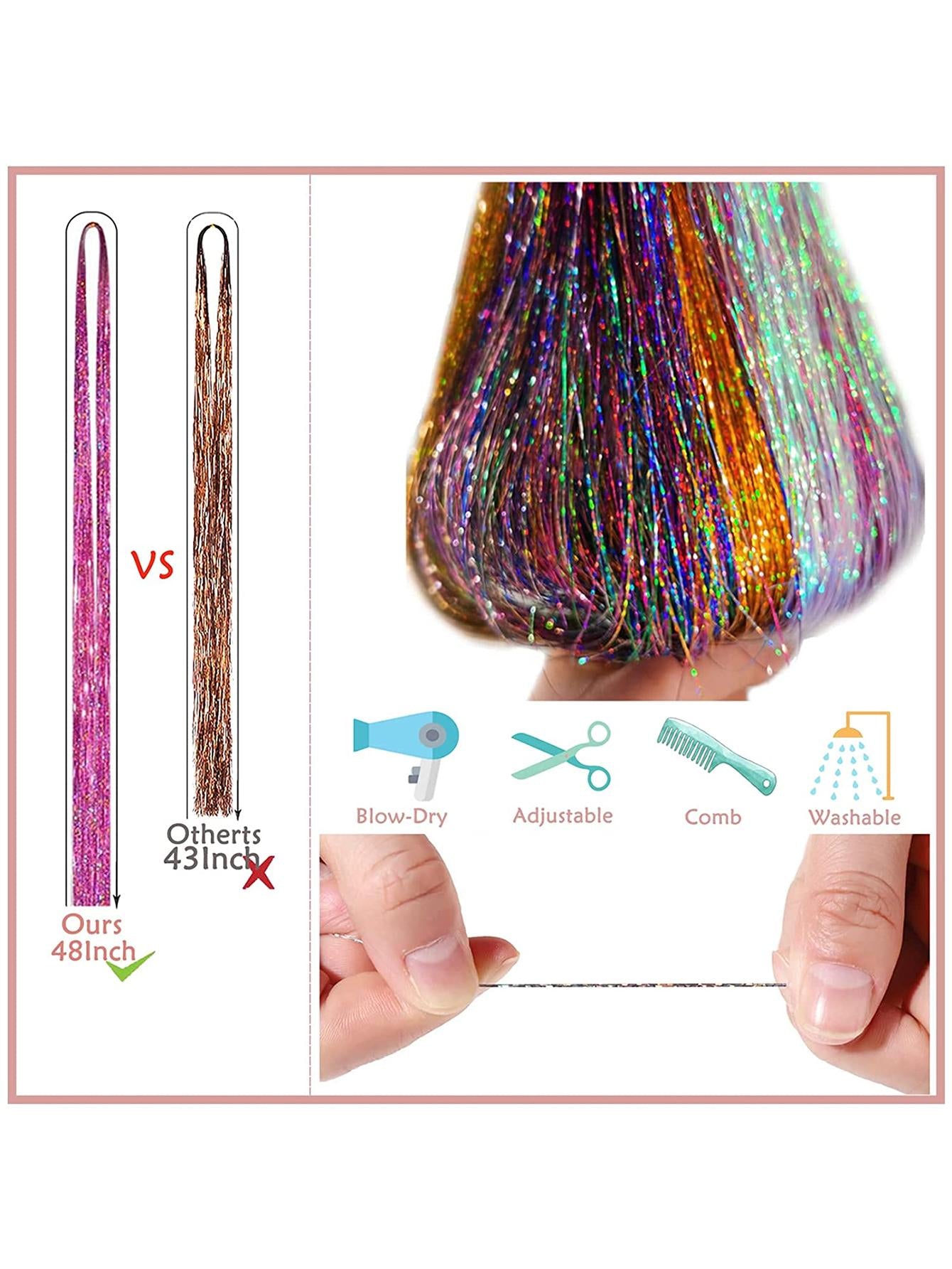 18pcs Sparkle Hair Extension Kit