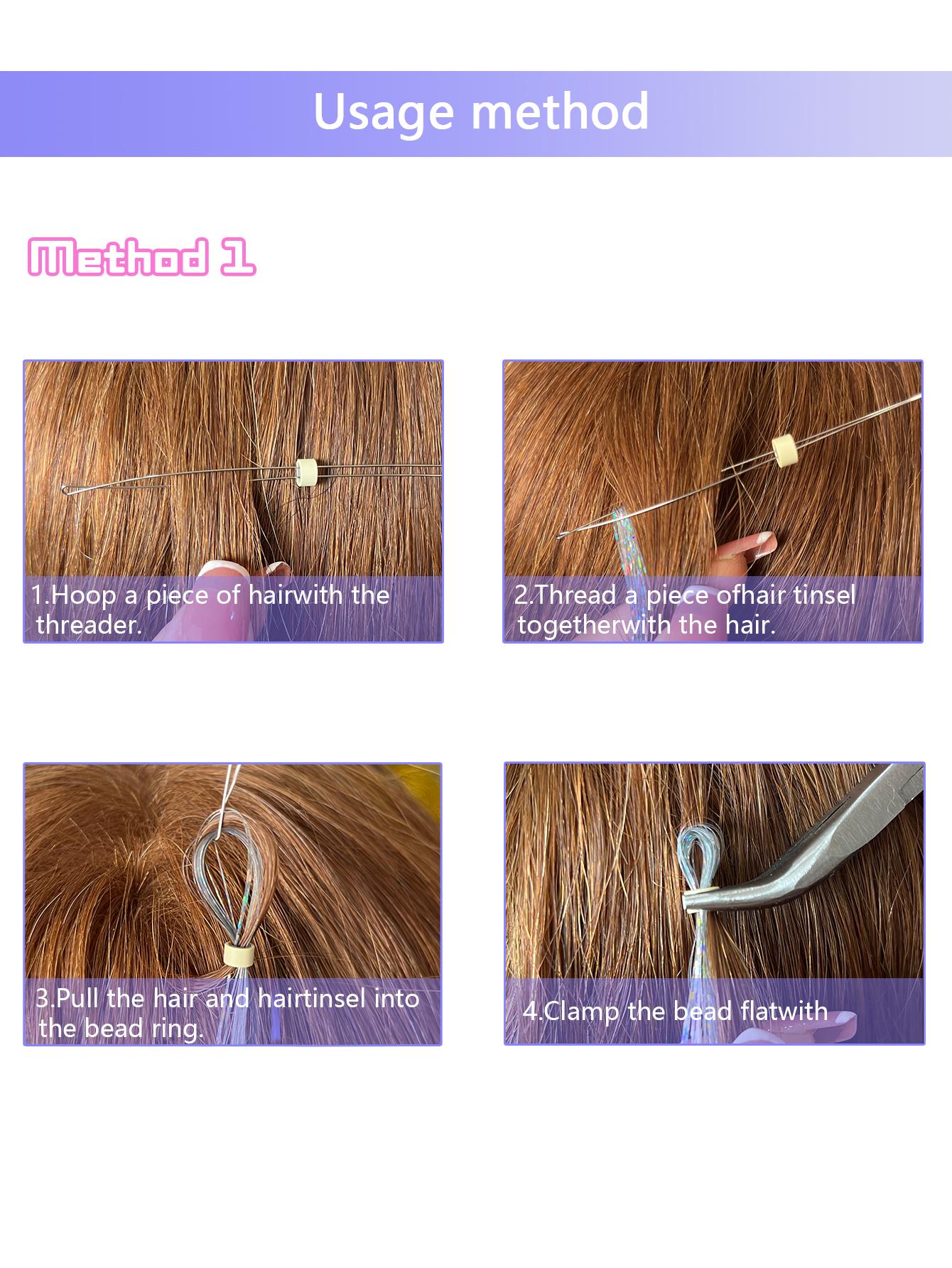 18pcs Sparkle Hair Extension Kit