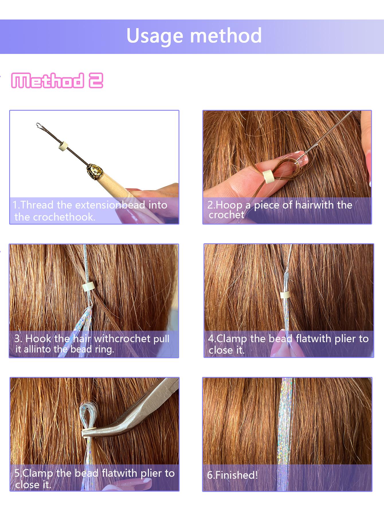 18pcs Sparkle Hair Extension Kit