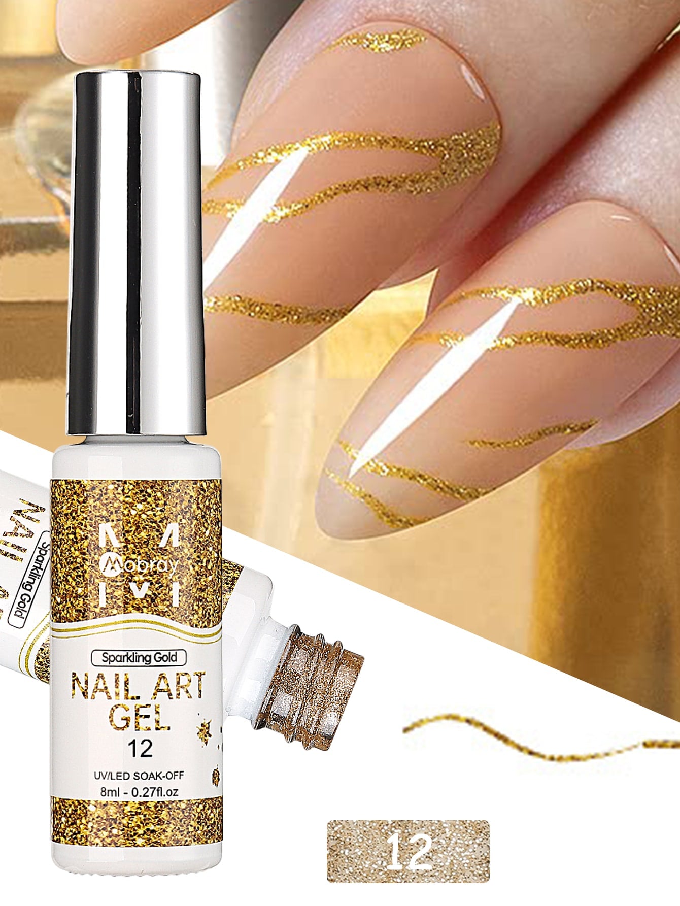 Sliver Line Gel Nail Polish