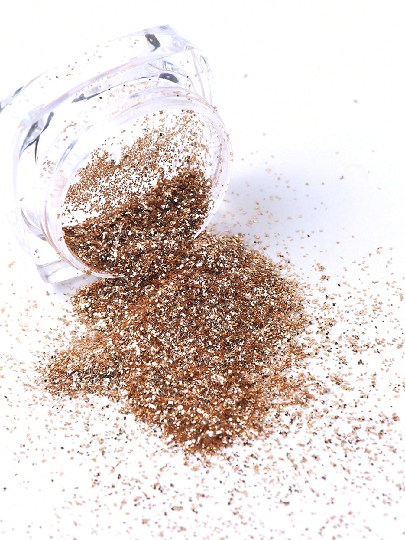 6 Boxes Y2K Aesthetic Gold Holographic Nails Glitter Powder