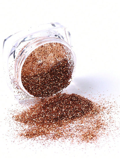 6 Boxes Y2K Aesthetic Gold Holographic Nails Glitter Powder