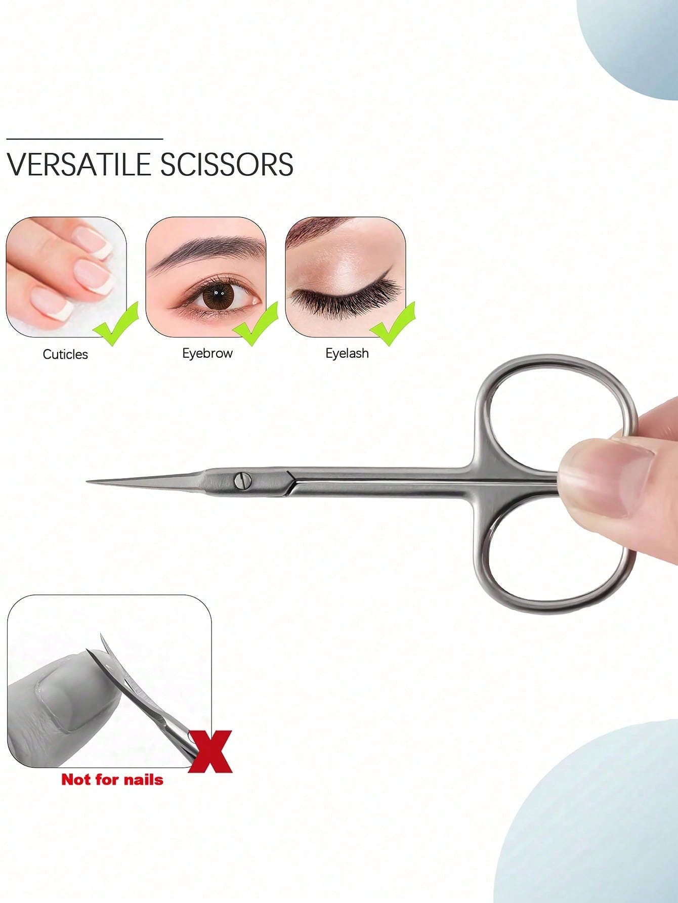 1Pc Extra Fine Cuticle Scissors for Manicure Pedicure
