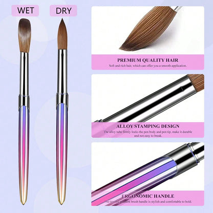 4Pcs Acrylic Nail Brush