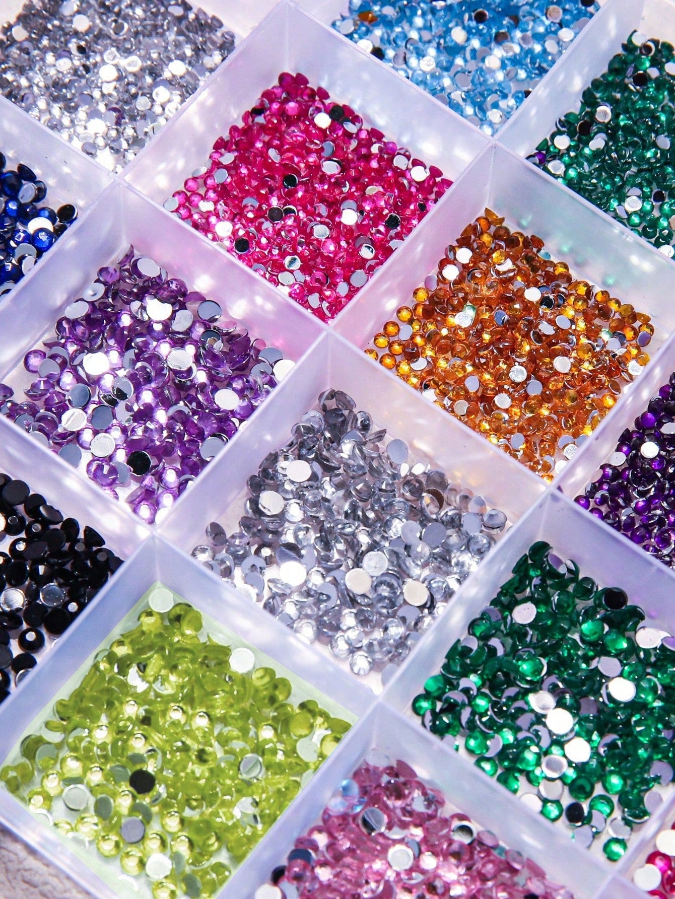 24 Grids Nail Art Rhinestones