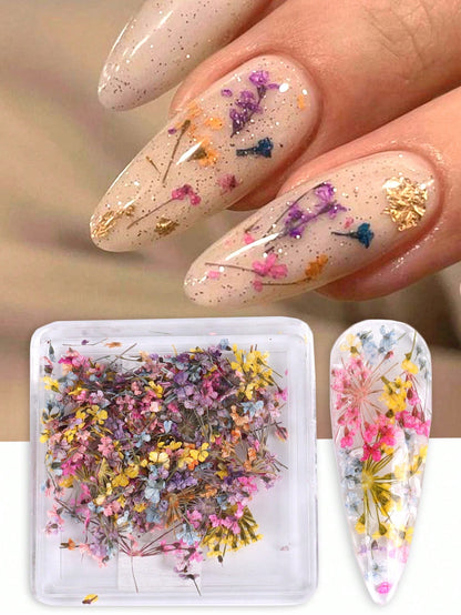 3D Lace Dried Flowers Nail Art Decoration 1 Box