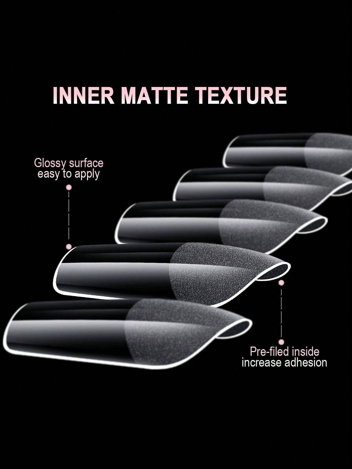 Full Cover Press On Nail Tips Stiletto Almond Square 600Pcs