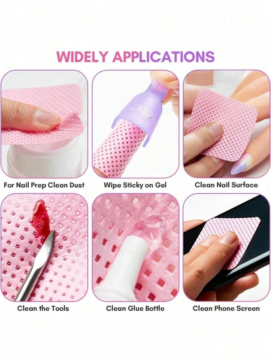 500PCS Lint Free Nail Wipes