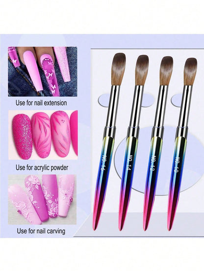4Pcs Acrylic Nail Brush