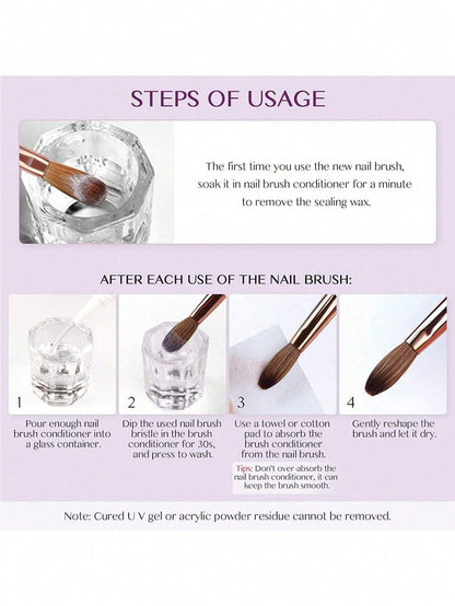 4Pcs Acrylic Nail Brush