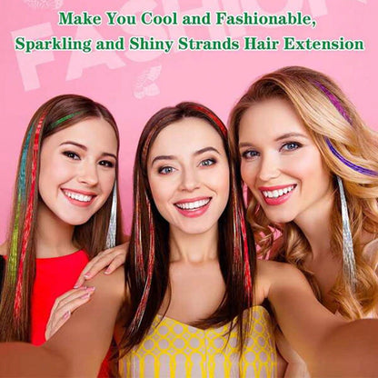 12 Colors Tinsel Hair Extensions