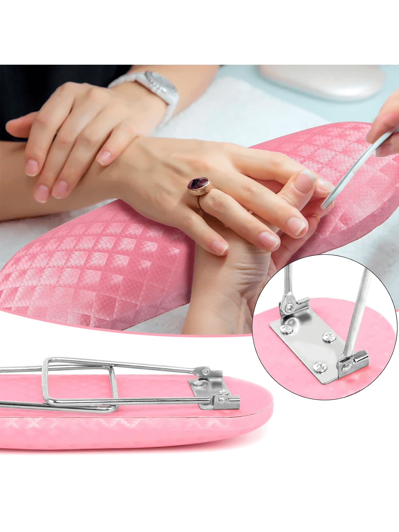 Leather Nail Arm Rest