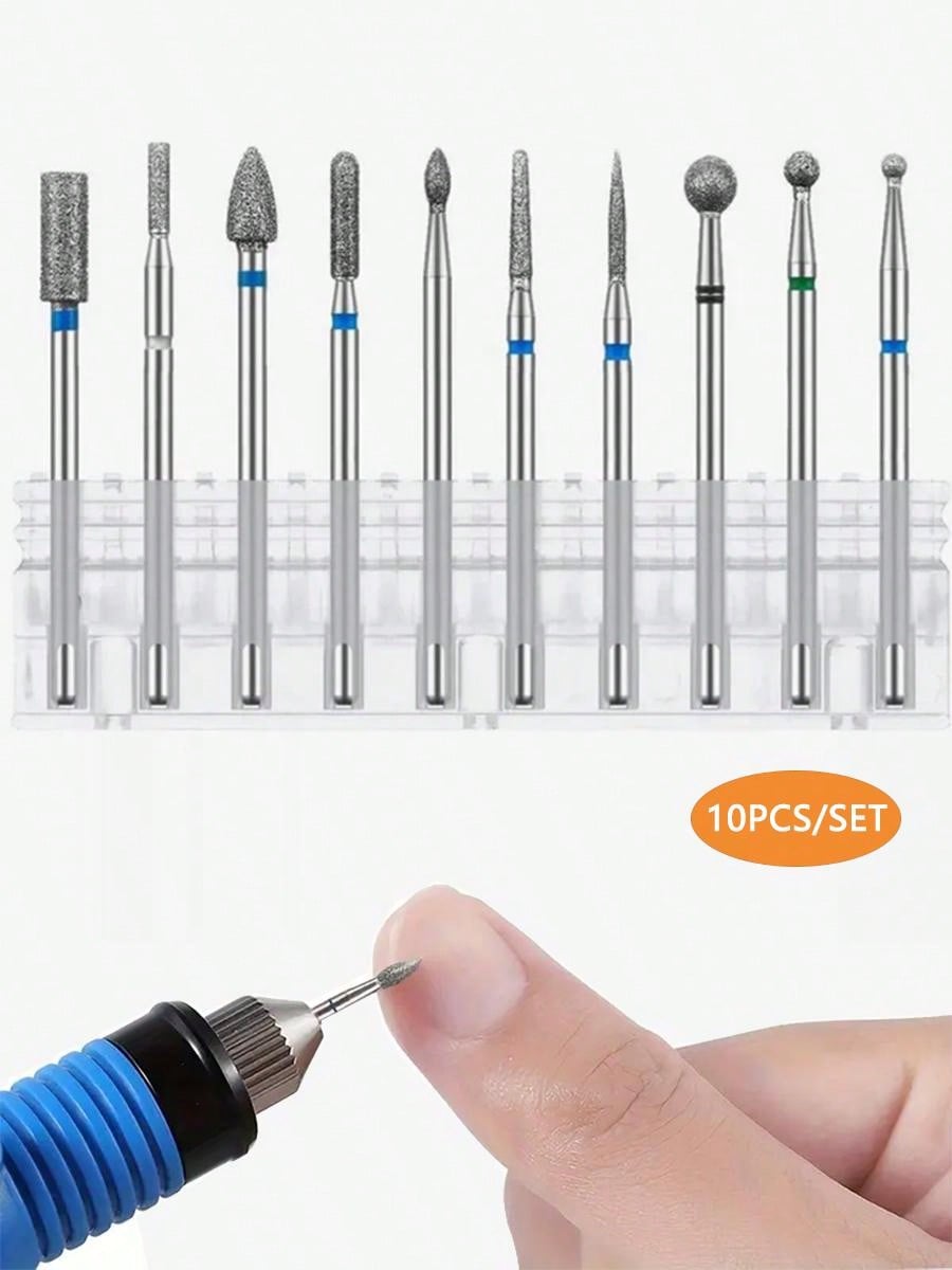 Nail Drill Bits Set, 10pcs