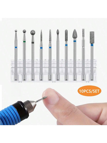 Nail Drill Bits Set, 10pcs