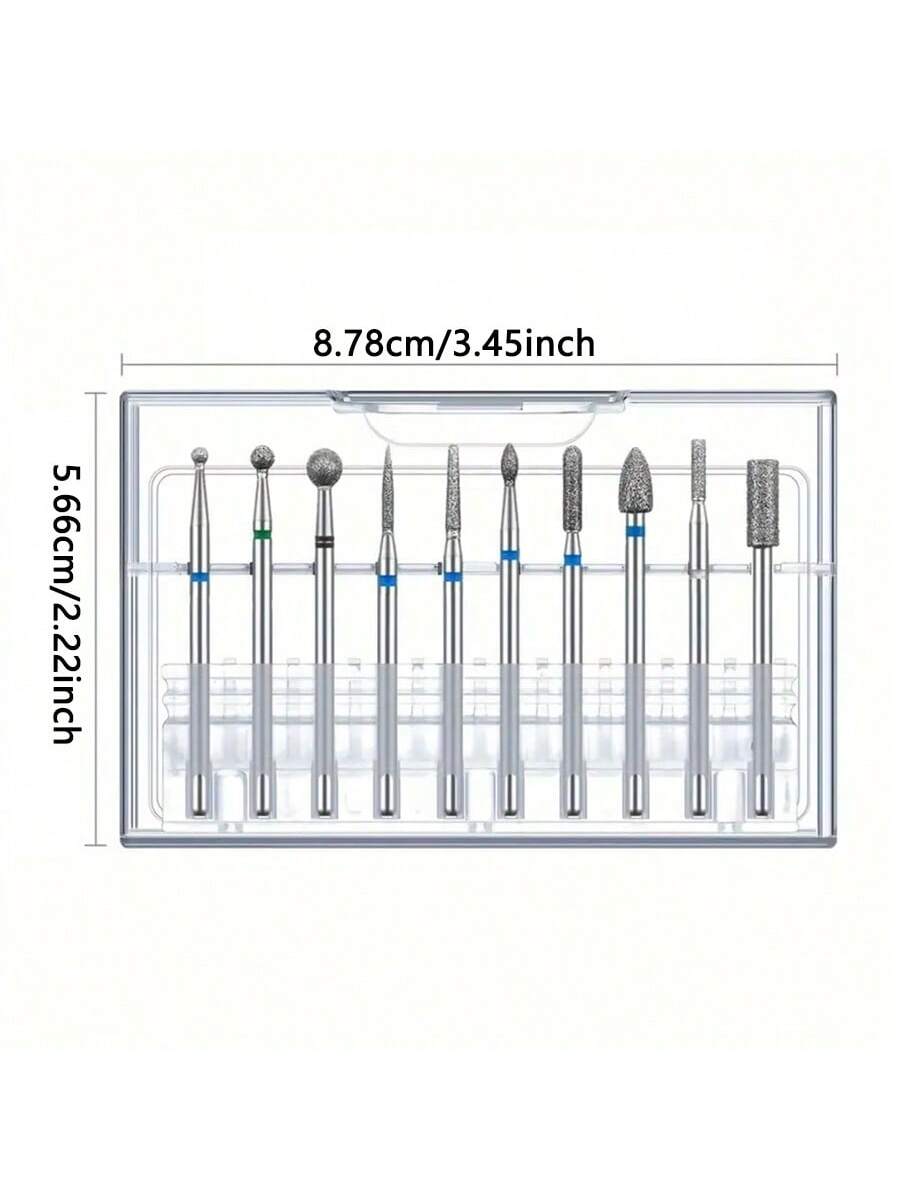 Nail Drill Bits Set, 10pcs