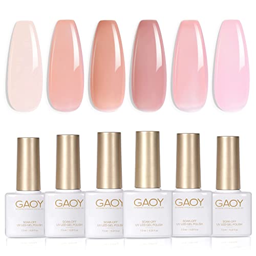 GAOY Gel Nail Polish Set of (6 Colors)