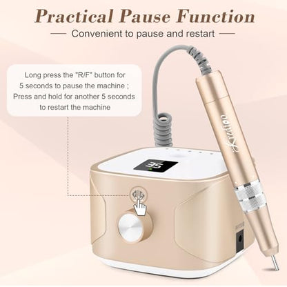 Kredioo Electric Professional Nail Drill 35000RPM