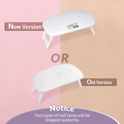 GAOY Poly Gel Nail Kit with U V Light Starter Kit, (6 Colors)