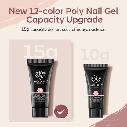 Modelones Poly Nail Gel Set (12 Colors)