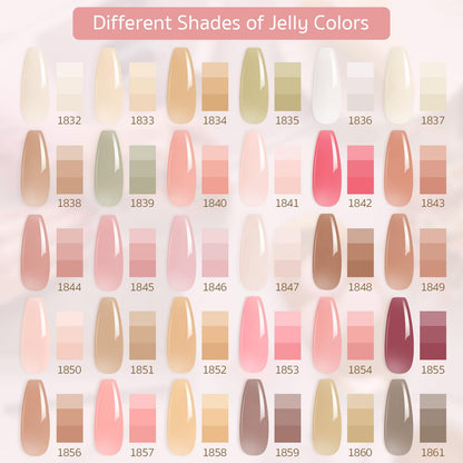 GAOY Gel Nail Polish Colors Set 36Pcs (33 Colors)