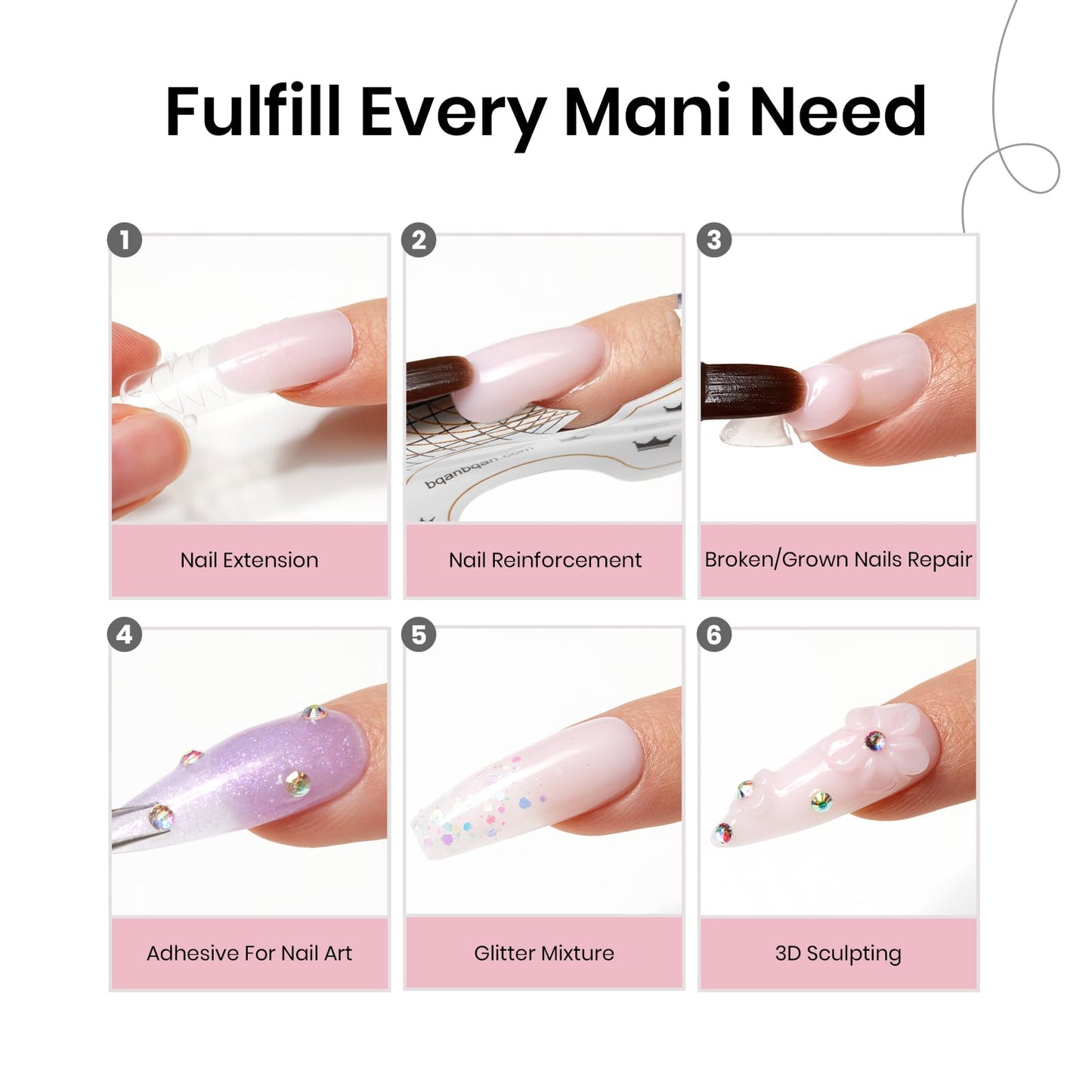 Beetles Poly Nail Extension Kit (12 Colors)