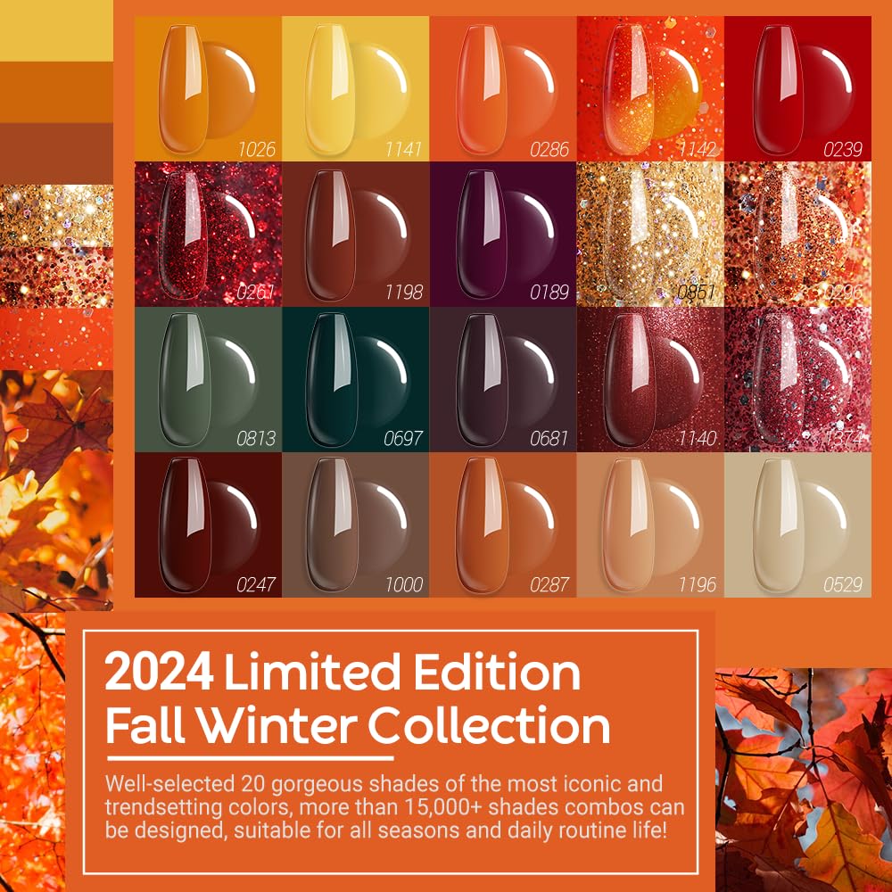 Modelones 20 Colors Gel Nail Polish Kit