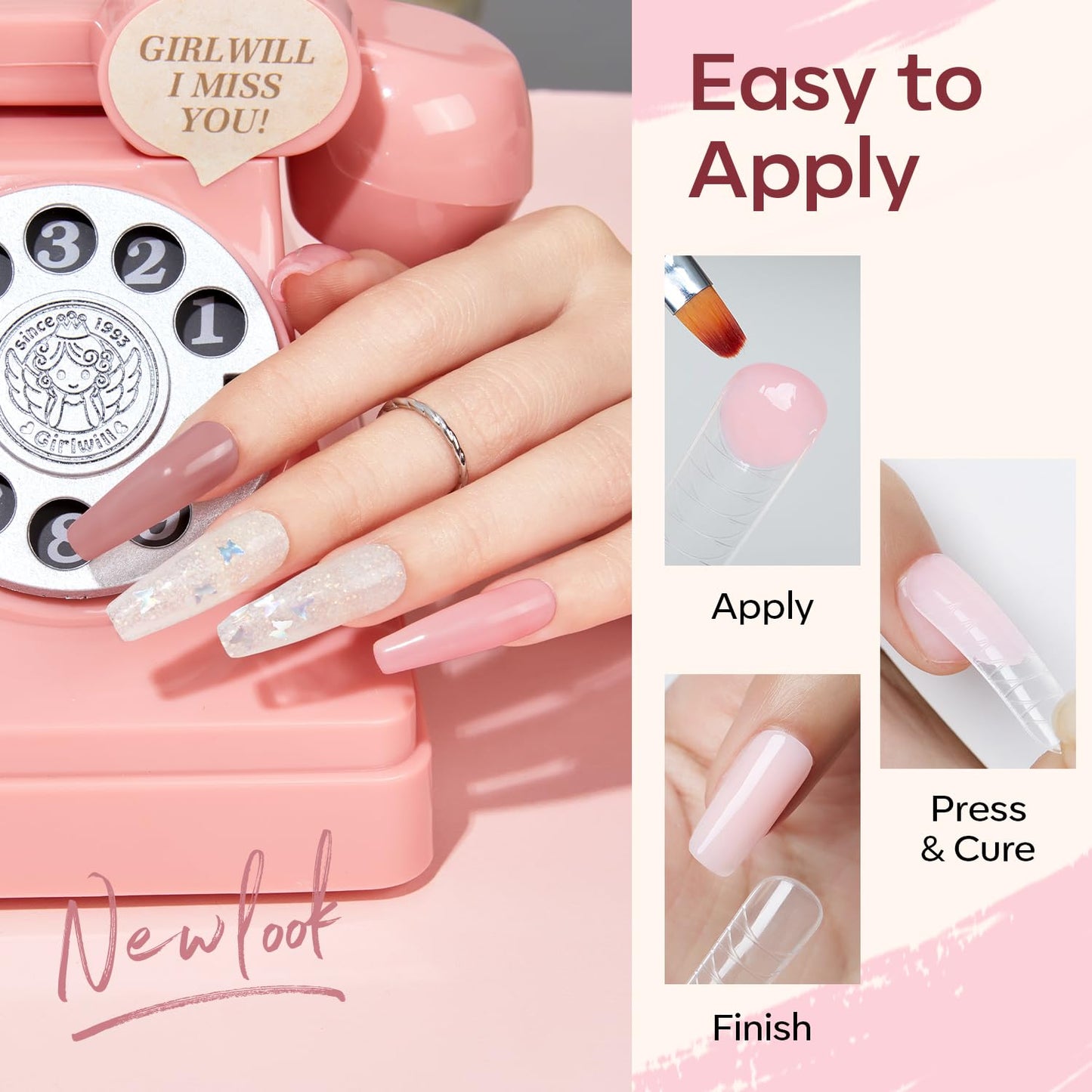 Poly Gel Nail Kit 6 Colors