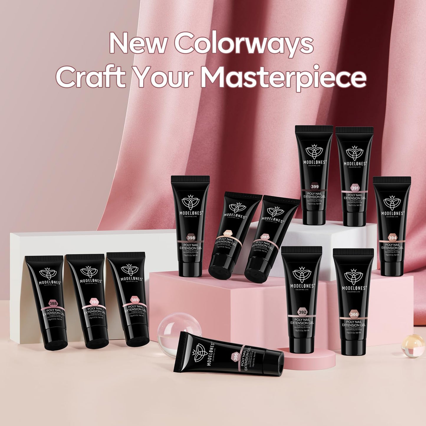 Modelones Poly Nail Gel Set (12 Colors)