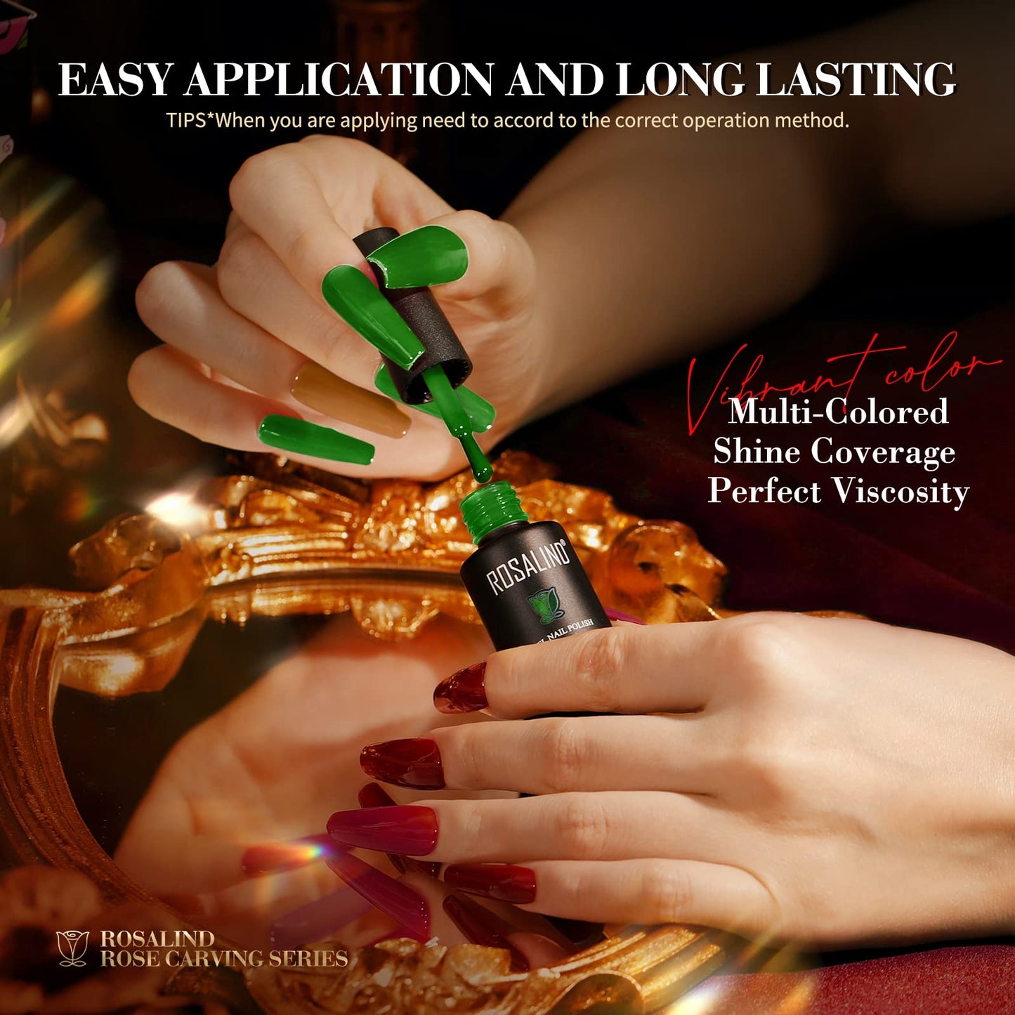 ROSALIND Glitter Gel Nail Polish Set (8PCS)