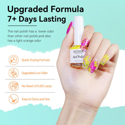 MIZHSE Nail Polish Set: Neon (6 Colors)