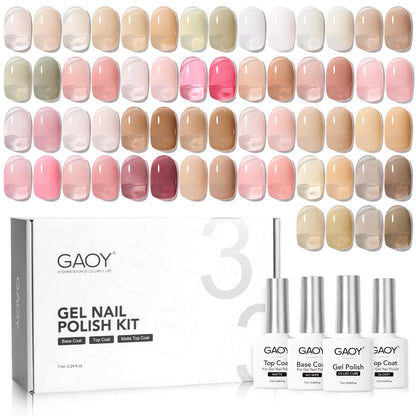 GAOY Gel Nail Polish Colors Set 36Pcs (33 Colors)