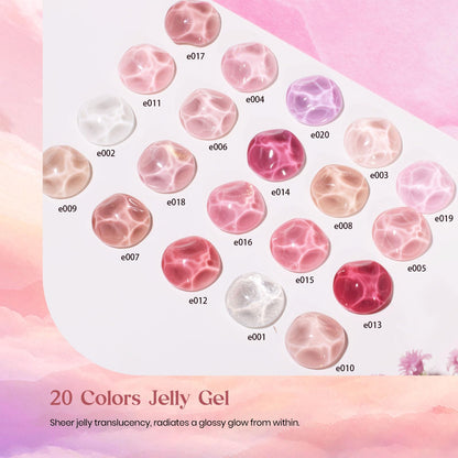 Beetles Pink Nude Gel Nail Polish 23 PCS Set, (20 Colors)