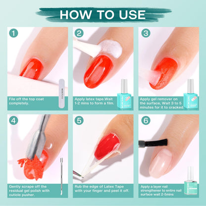 Morovan Gel Nail Polish Remover Kit