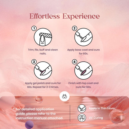 Beetles Pink Nude Gel Nail Polish 23 PCS Set, (20 Colors)