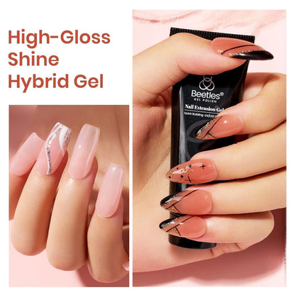 Beetles Poly Nail Gel Kit with UV Kit (6 Colors)