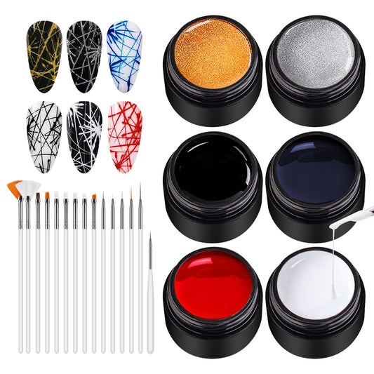Spider Gel Set 21 pcs (6 Colors)