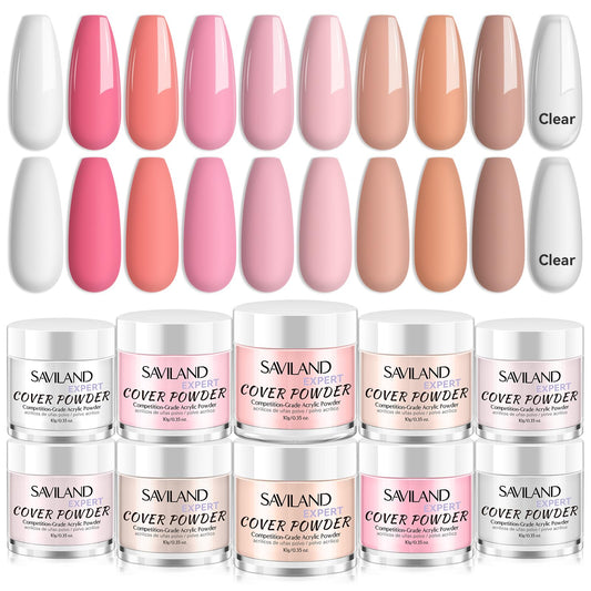 Saviland Acrylic Powder Set 10G (10 Colors)