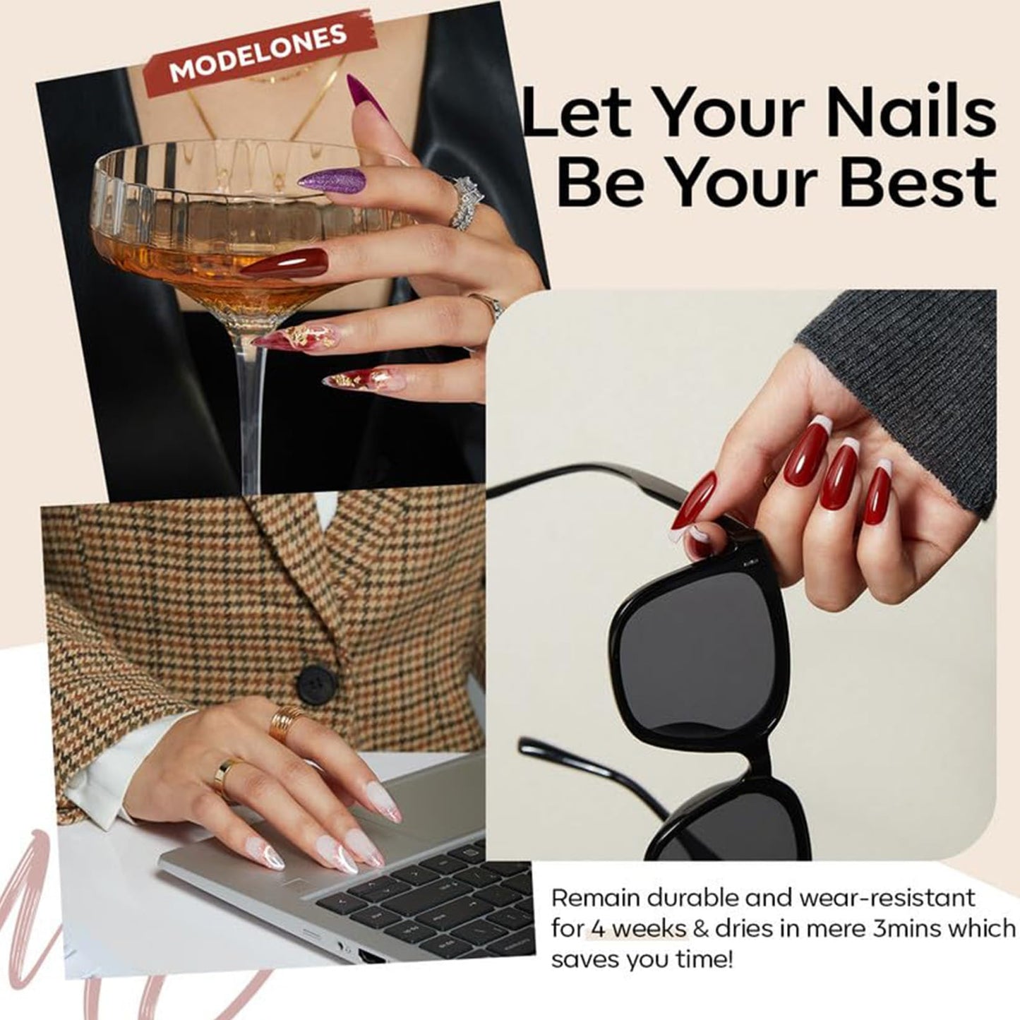 Modelones 40 PCS Gel Nail Polish Set, 36 Colors