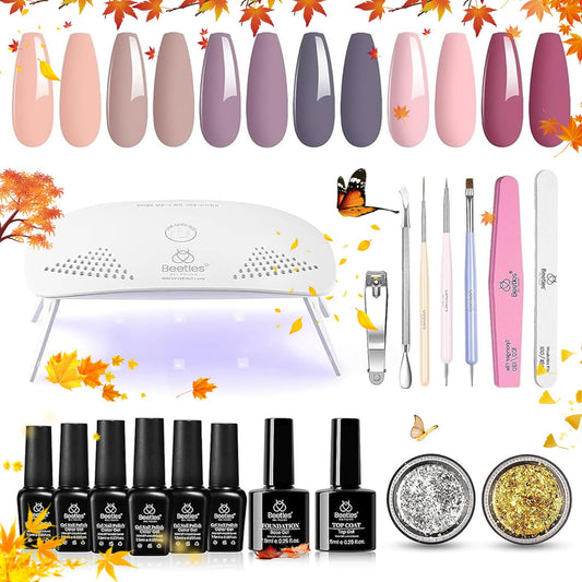 Beetles Gel Nail Polish Kit 20Pcs (6 Colors)