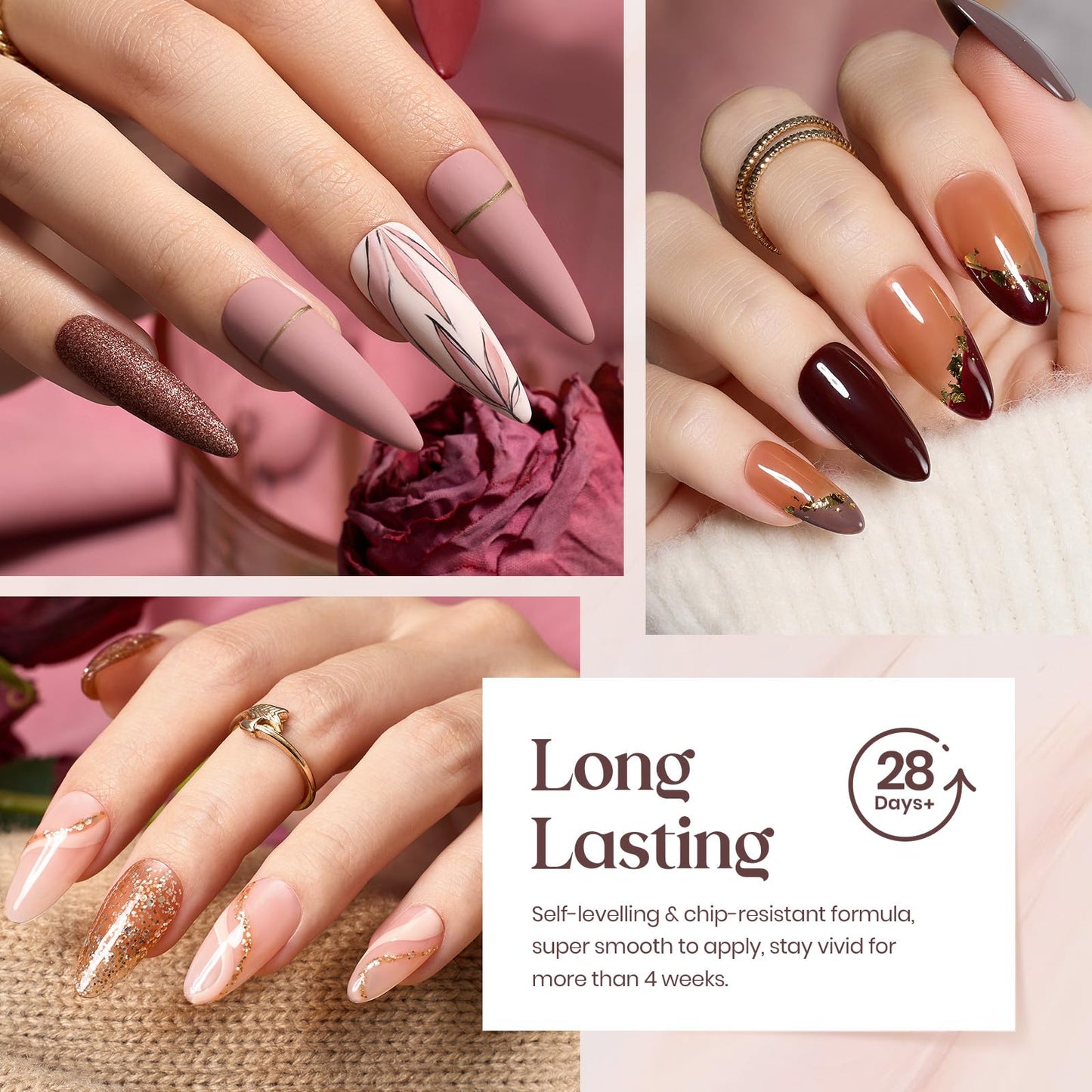 Beetles 23Pcs Gel Nail Polish Kit, (20 Colors)