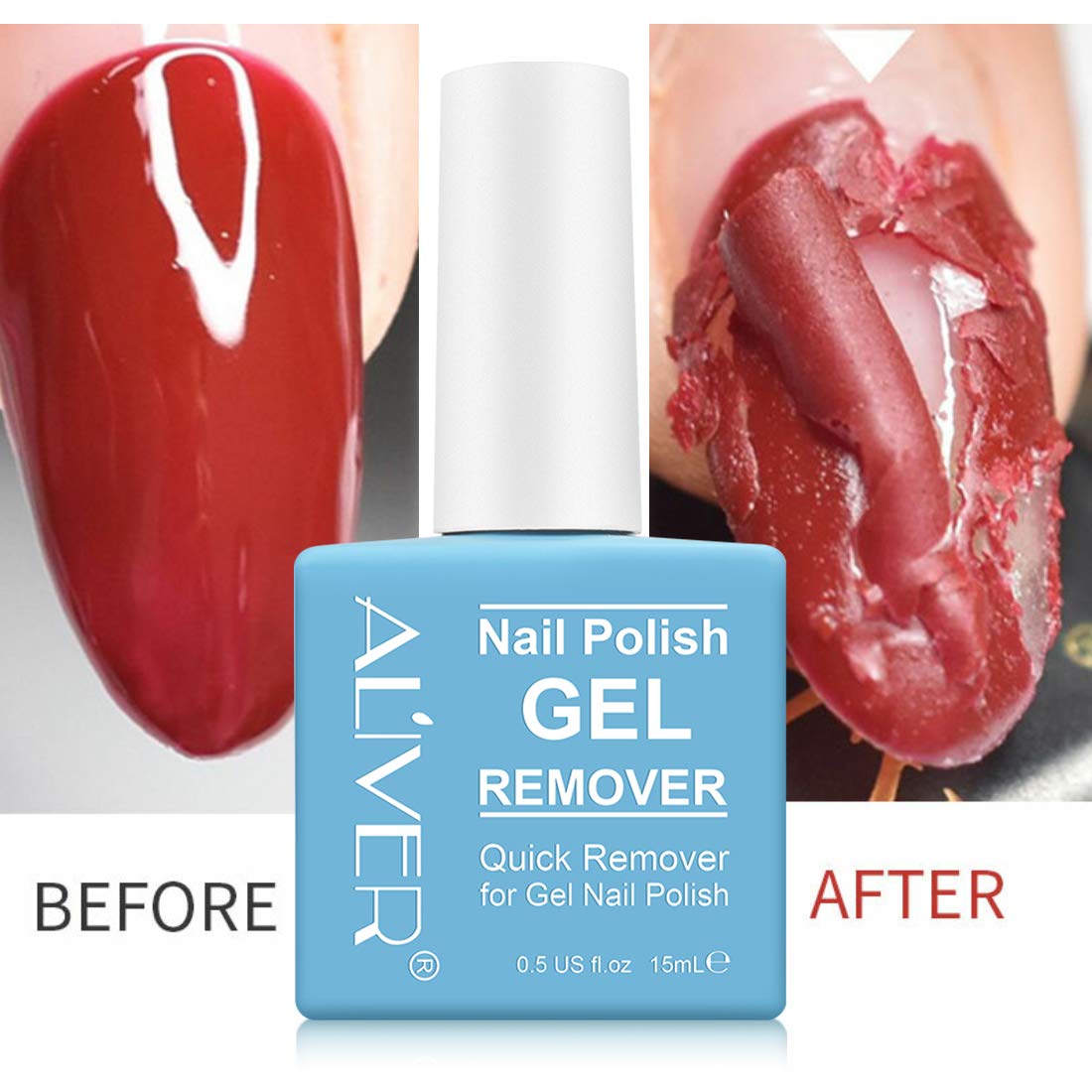Gel Nail Polish Remover (2 Packs)