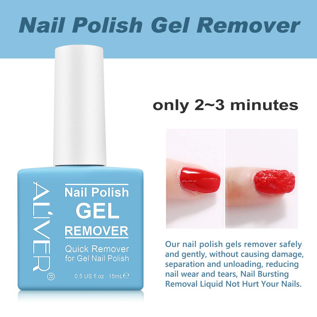 Gel Nail Polish Remover (2 Packs)