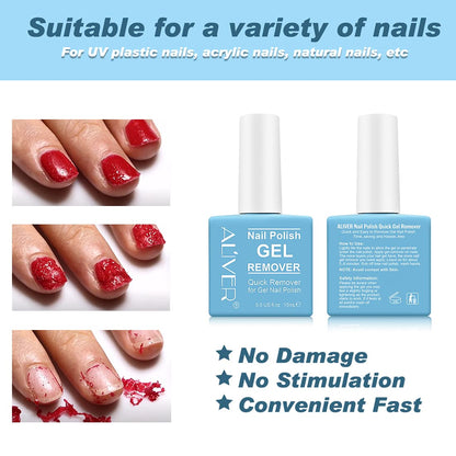 Gel Nail Polish Remover (2 Packs)