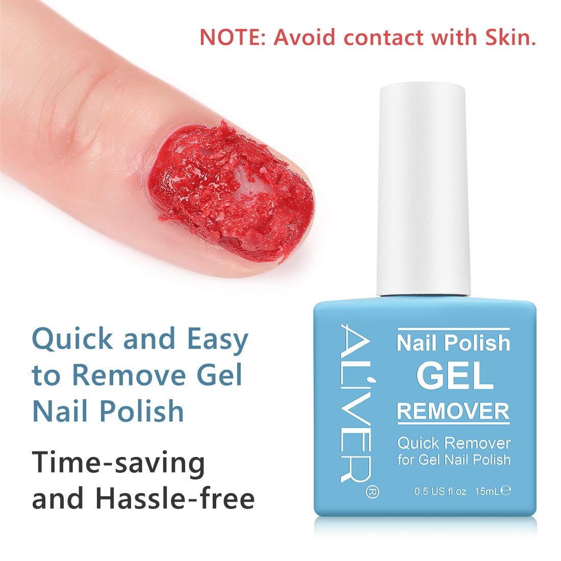 Gel Nail Polish Remover (2 Packs)