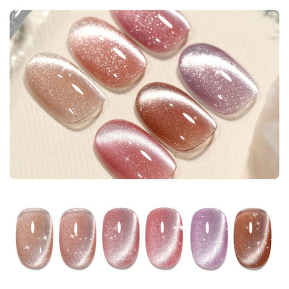 Cat Eye Gel Nail Polish Set (6 Colors)